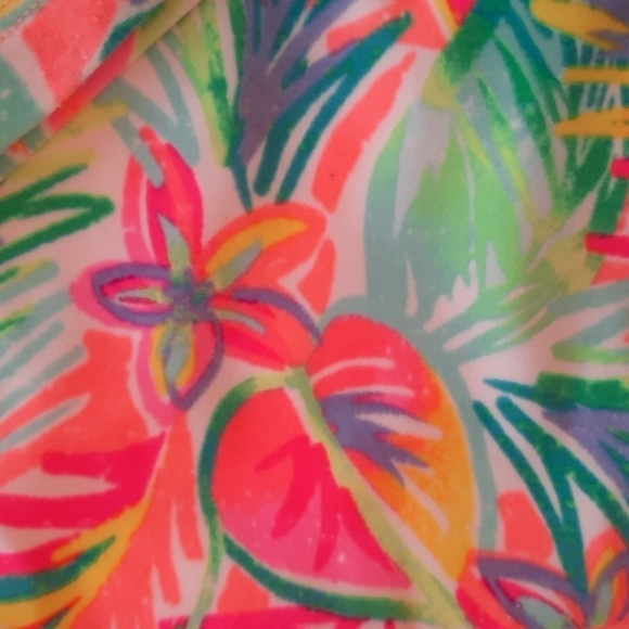 Wonder Nation extra large 14 16 long sleeve floral swim rashguard - Picture 3 of 8